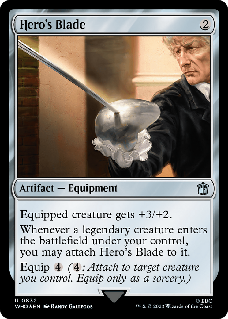 Hero's Blade (Surge Foil) [Doctor Who] | Exor Games Dartmouth