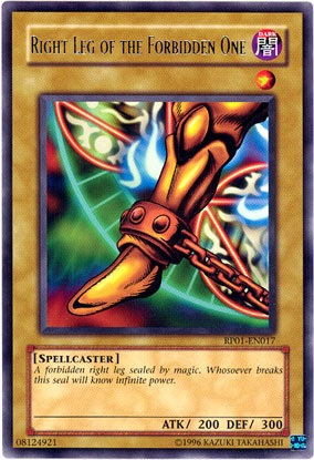 Right Leg of the Forbidden One [RP01-EN017] Rare | Exor Games Dartmouth