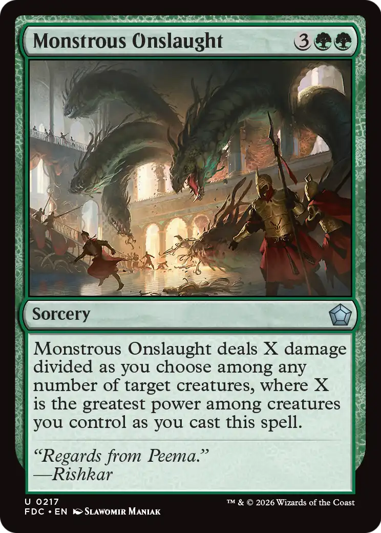 Monstrous Onslaught [Foundations Commander] | Exor Games Dartmouth