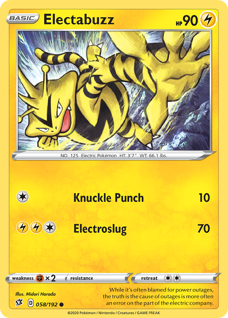 Electabuzz (058/192) [Sword & Shield: Rebel Clash] | Exor Games Dartmouth