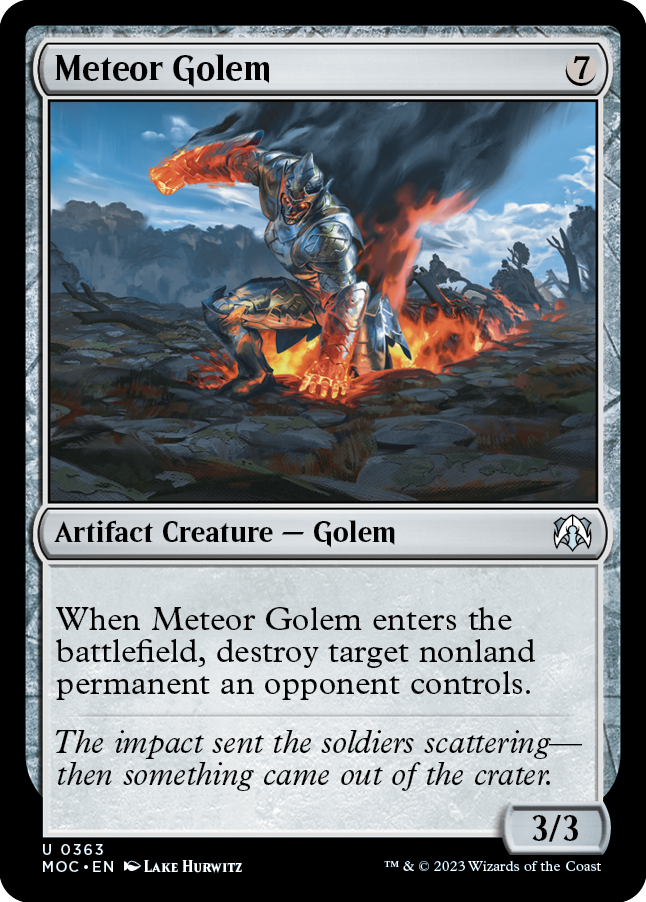 Meteor Golem [March of the Machine Commander] | Exor Games Dartmouth