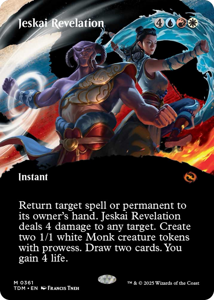 Jeskai Revelation (Borderless) [Tarkir: Dragonstorm] | Exor Games Dartmouth