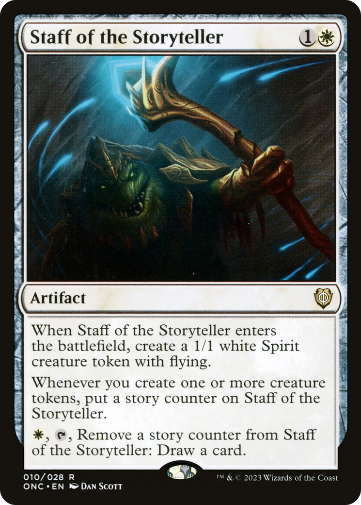 Staff of the Storyteller [Phyrexia: All Will Be One Commander] | Exor Games Dartmouth