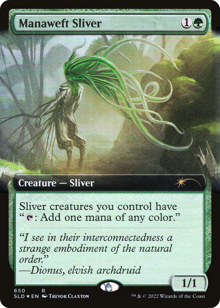 Manaweft Sliver (Extended Art) [Secret Lair Drop Promos] | Exor Games Dartmouth