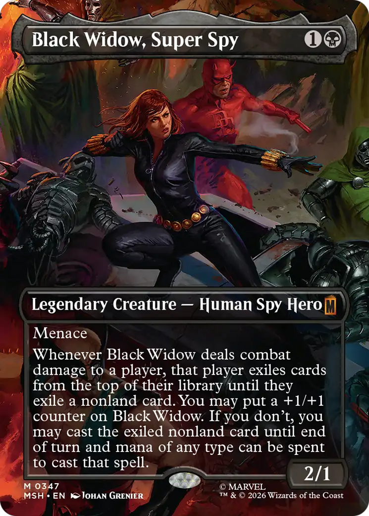 Black Widow, Super Spy (Borderless) (0347) [Marvel Super Heroes] | Exor Games Dartmouth