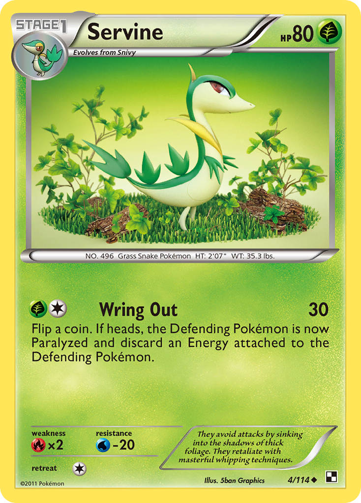 Servine (4/114) [Black & White: Base Set] | Exor Games Dartmouth