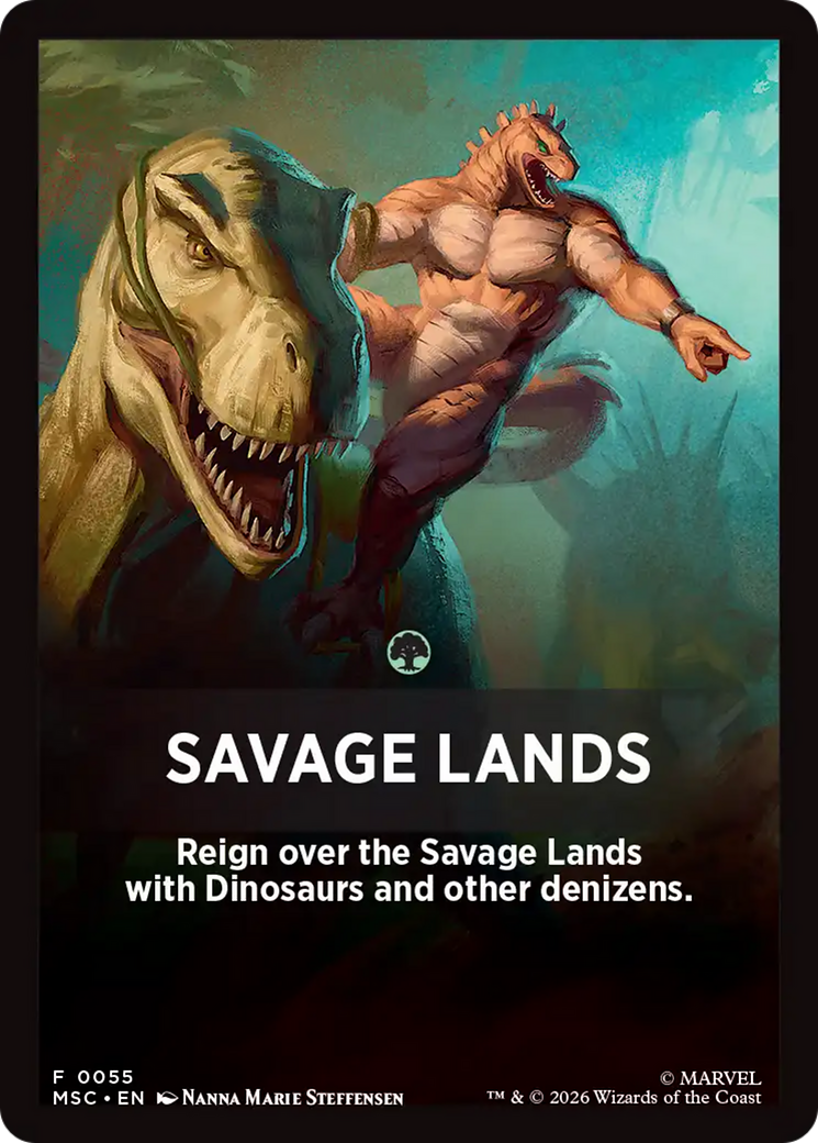 Savage Lands Theme Card [Marvel Super Heroes Commander] | Exor Games Dartmouth