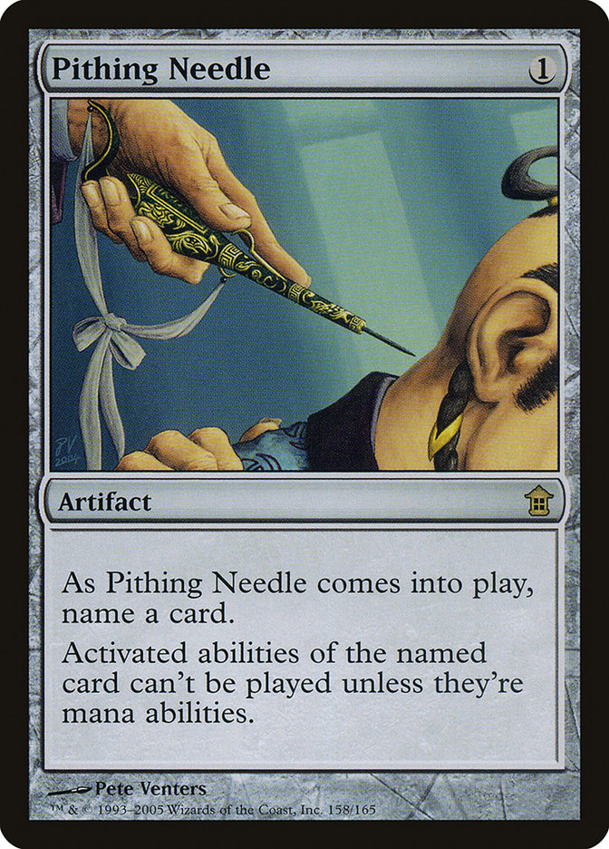 Pithing Needle [Saviors of Kamigawa] | Exor Games Dartmouth