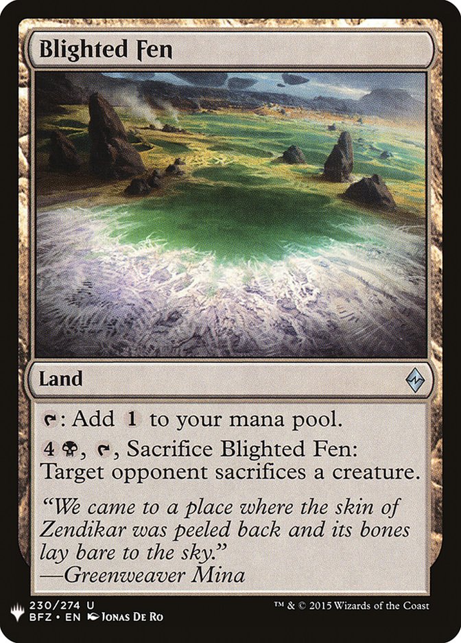 Blighted Fen [Mystery Booster] | Exor Games Dartmouth