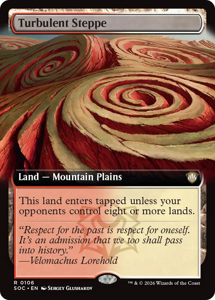 Turbulent Steppe (Extended Art) [Secrets of Strixhaven Commander] | Exor Games Dartmouth