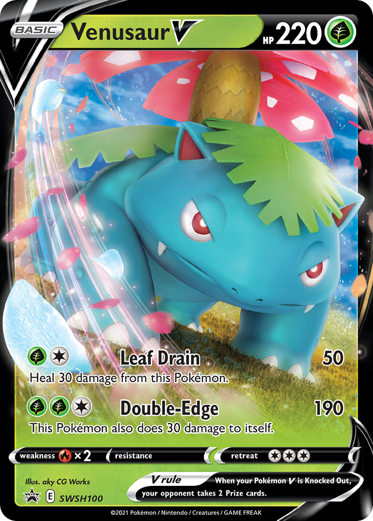 Venusaur V (SWSH100) [Sword & Shield: Black Star Promos] | Exor Games Dartmouth