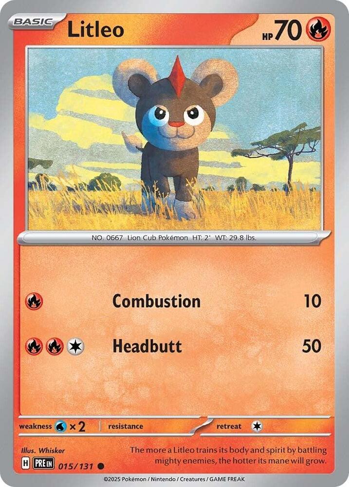 Litleo (015/131) [Scarlet & Violet: Prismatic Evolutions] | Exor Games Dartmouth