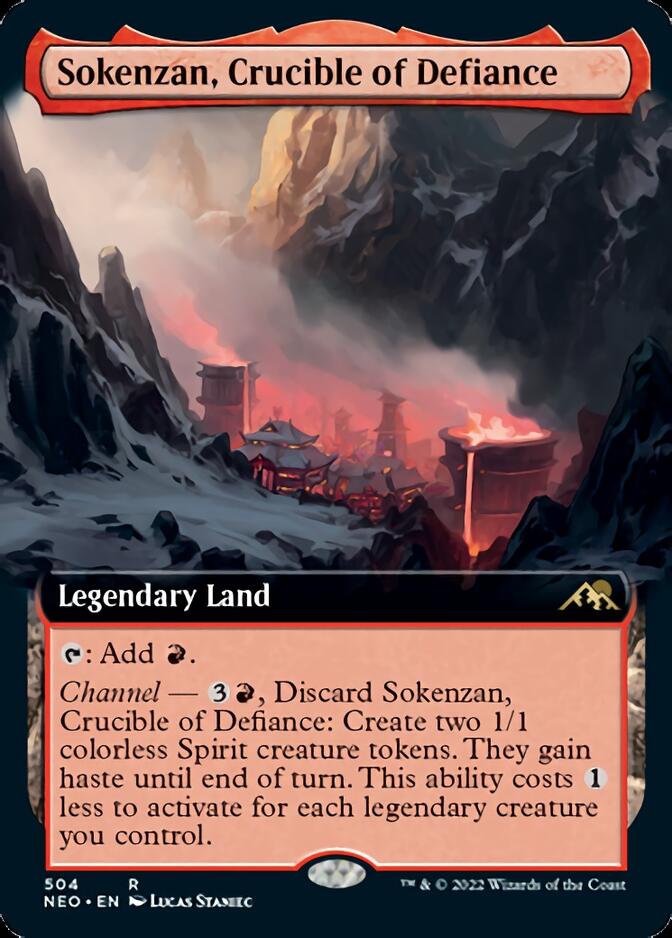 Sokenzan, Crucible of Defiance (Extended Art) [Kamigawa: Neon Dynasty] | Exor Games Dartmouth