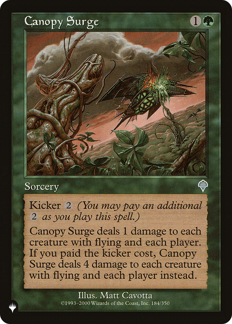 Canopy Surge [The List Reprints] | Exor Games Dartmouth