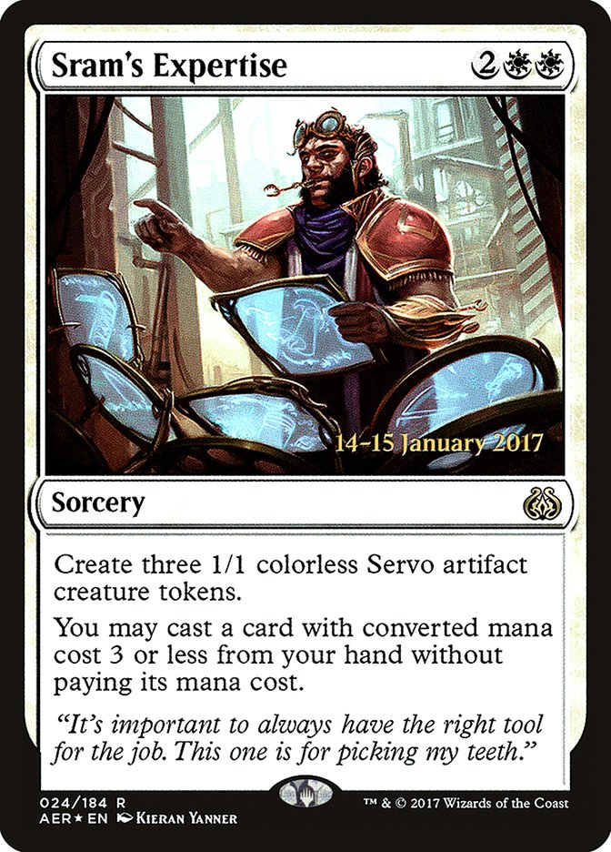 Sram's Expertise [Aether Revolt Prerelease Promos] | Exor Games Dartmouth