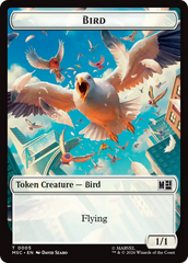 Treasure (022) // Bird (005) Double-Sided Token [Marvel Super Heroes Commander Tokens] | Exor Games Dartmouth