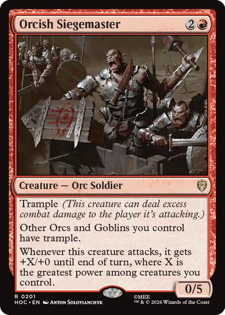 Orcish Siegemaster [The Hobbit: Eternal-Legal] | Exor Games Dartmouth