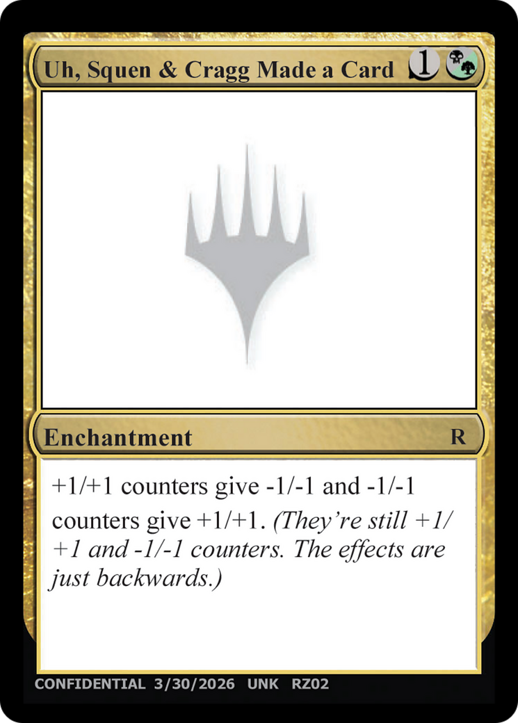 Uh, Squen & Cragg Made a Card [Unknown Event] | Exor Games Dartmouth