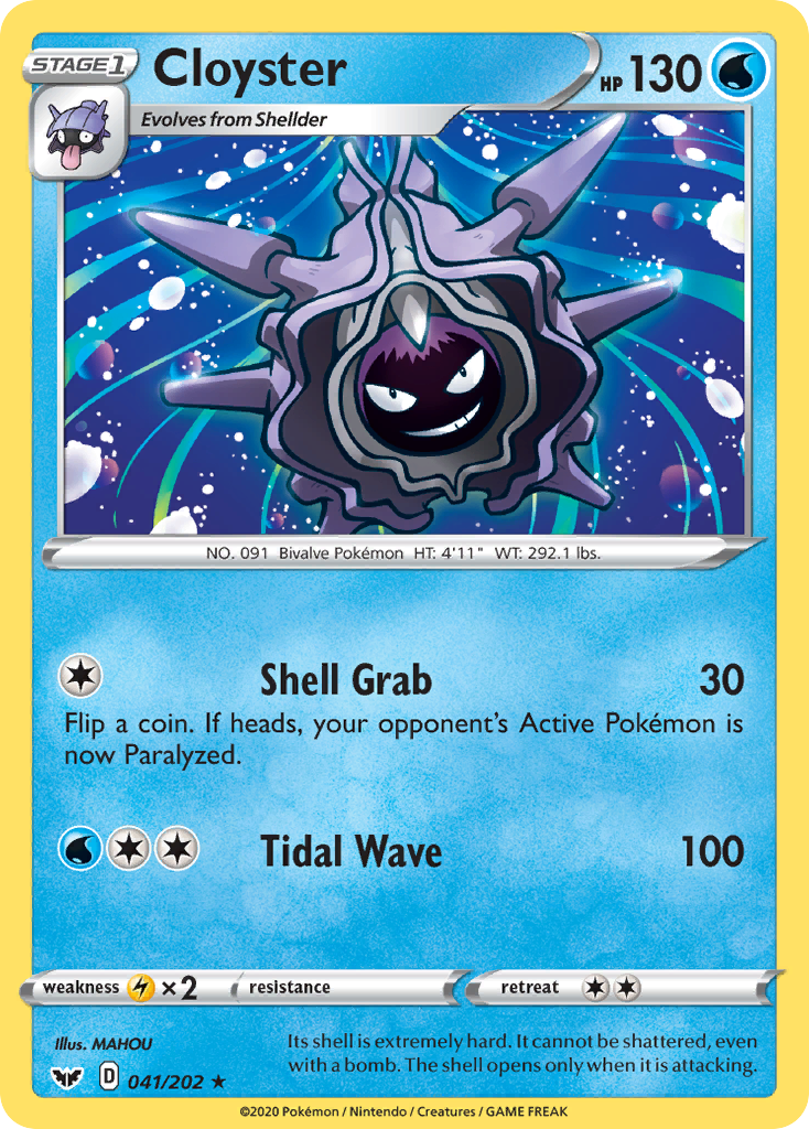 Cloyster (041/202) [Sword & Shield: Base Set] | Exor Games Dartmouth