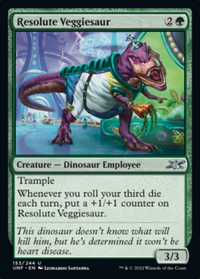 Resolute Veggiesaur [Unfinity] | Exor Games Dartmouth