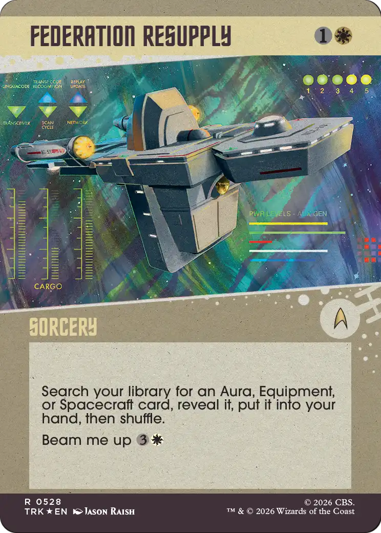 Federation Resupply (Showcase) (Surge Foil) [Star Trek] | Exor Games Dartmouth