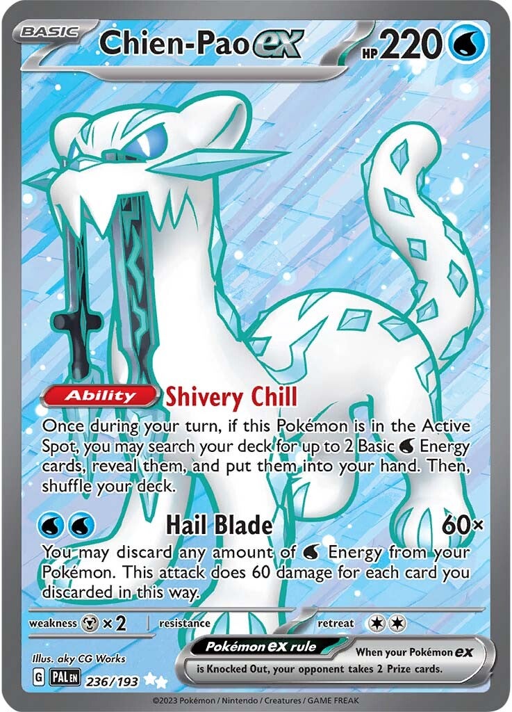 Chien-Pao ex (236/193) [Scarlet & Violet: Paldea Evolved] | Exor Games Dartmouth