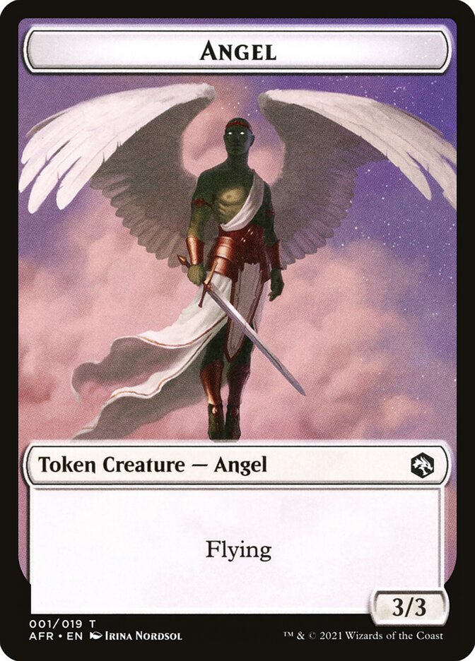 Angel // Dog Illusion Double-Sided Token [Dungeons & Dragons: Adventures in the Forgotten Realms Tokens] | Exor Games Dartmouth