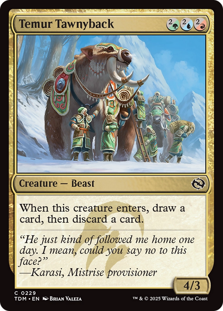 Temur Tawnyback [Tarkir: Dragonstorm] | Exor Games Dartmouth