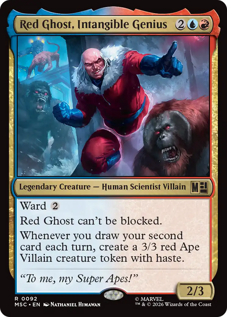 Red Ghost, Intangible Genius (Surge Foil) [Marvel Super Heroes Commander] | Exor Games Dartmouth