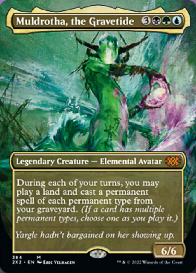 Muldrotha, the Gravetide (Borderless Alternate Art) [Double Masters 2022] | Exor Games Dartmouth