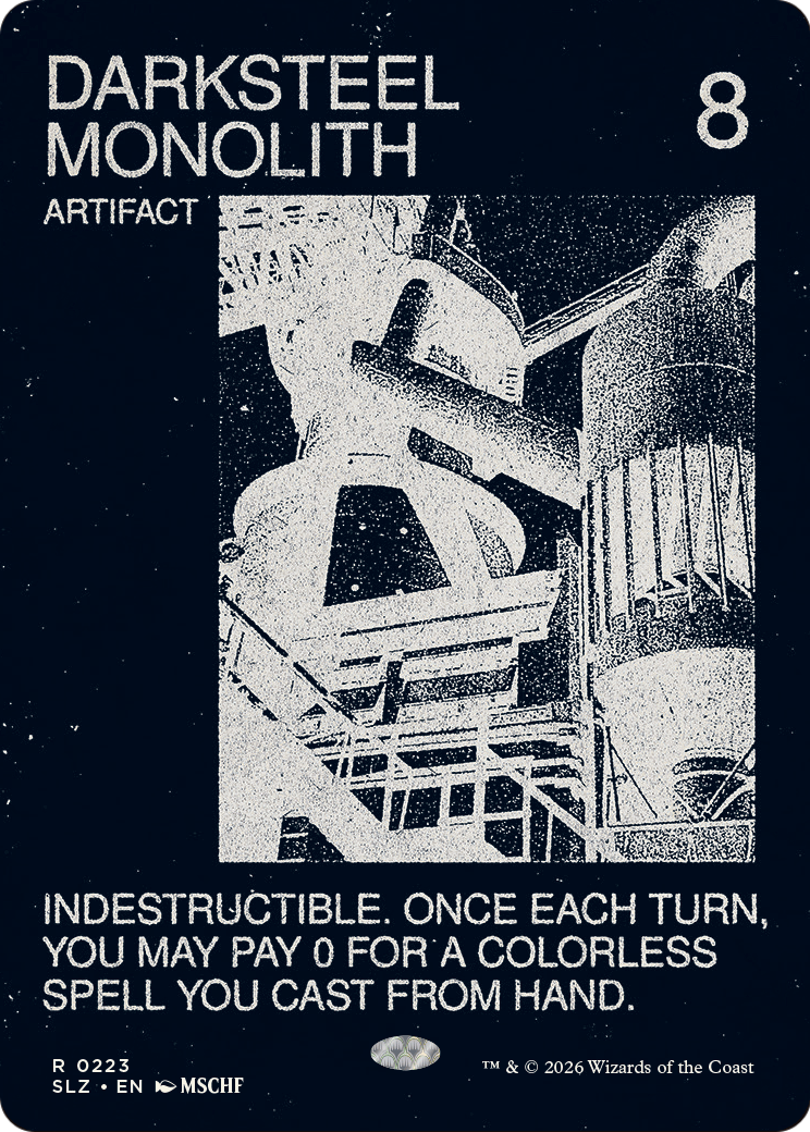 Darksteel Monolith (0223) [Secret Lair x MSCHF: The Zeta Set] | Exor Games Dartmouth