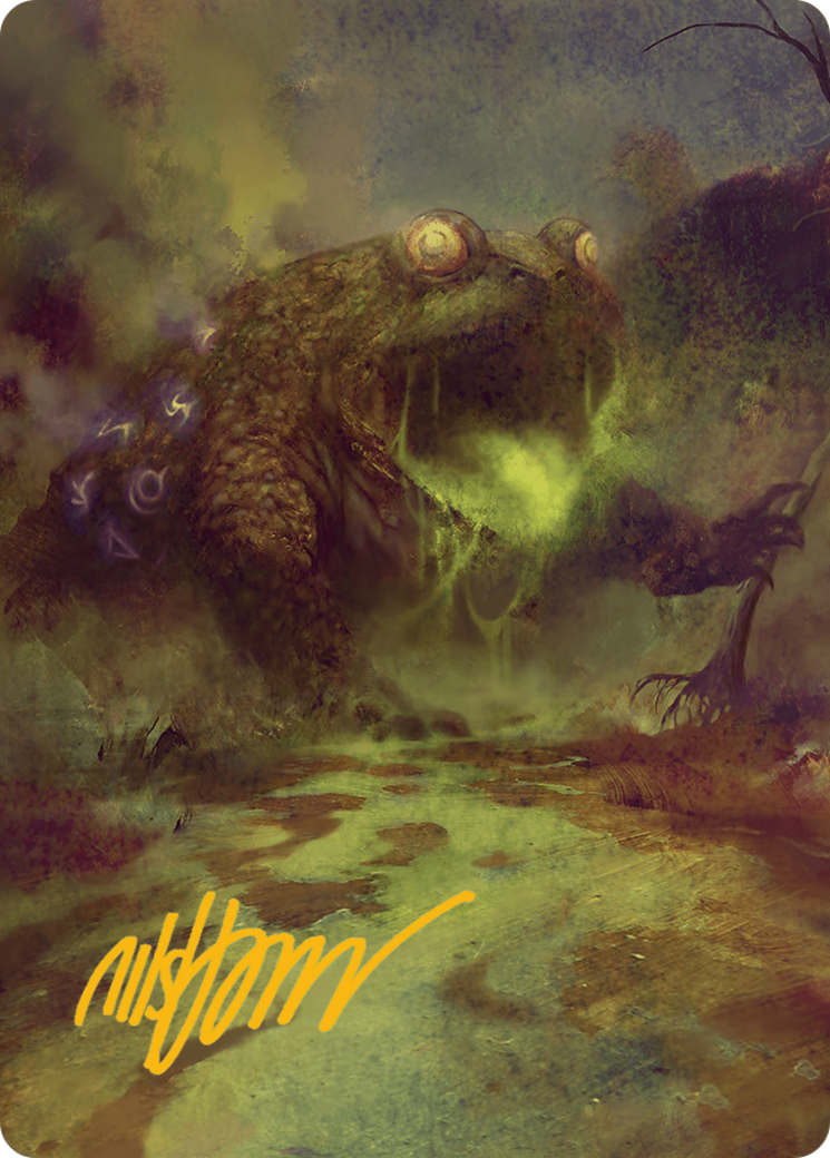 The Gitrog Monster Art Card (Gold-Stamped Signature) [Bloomburrow Art Series] | Exor Games Dartmouth
