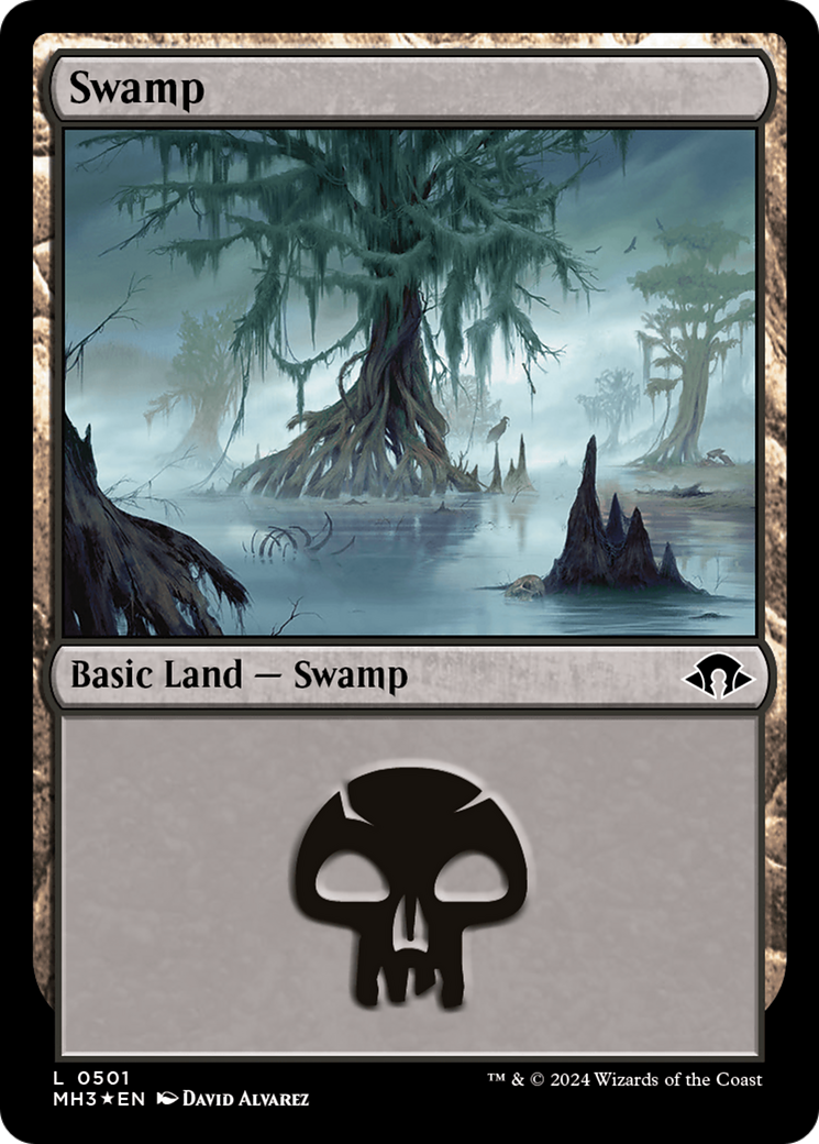 Swamp (0501) (Ripple Foil) [Modern Horizons 3] | Exor Games Dartmouth