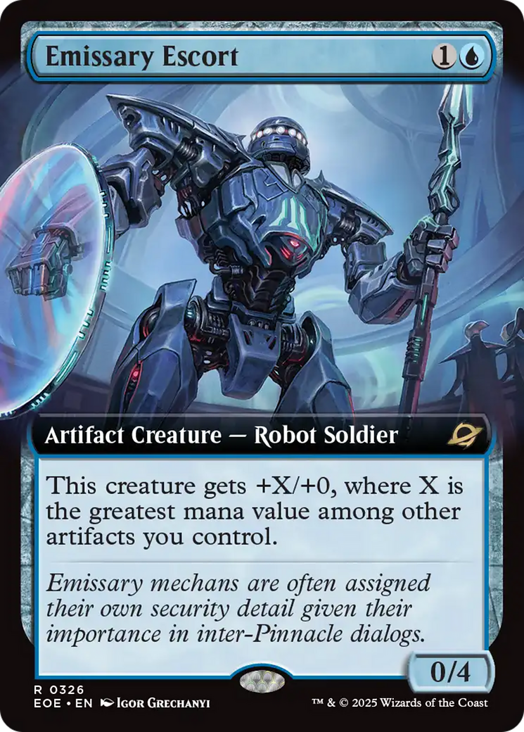 Emissary Escort (Extended Art) [Edge of Eternities] | Exor Games Dartmouth