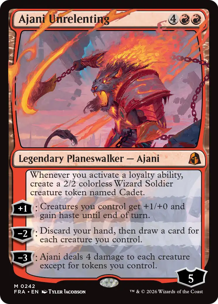Ajani Unrelenting [Reality Fracture] | Exor Games Dartmouth