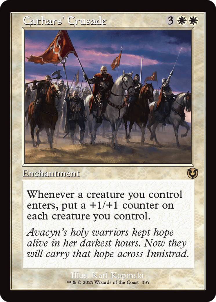 Cathars' Crusade (Retro Frame) [Innistrad Remastered] | Exor Games Dartmouth