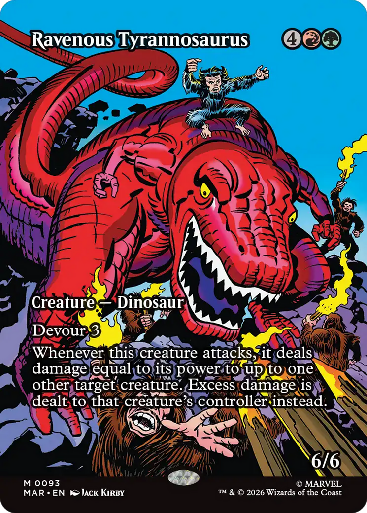 Ravenous Tyrannosaurus (Borderless) [Marvel Universe: Eternal-Legal] | Exor Games Dartmouth