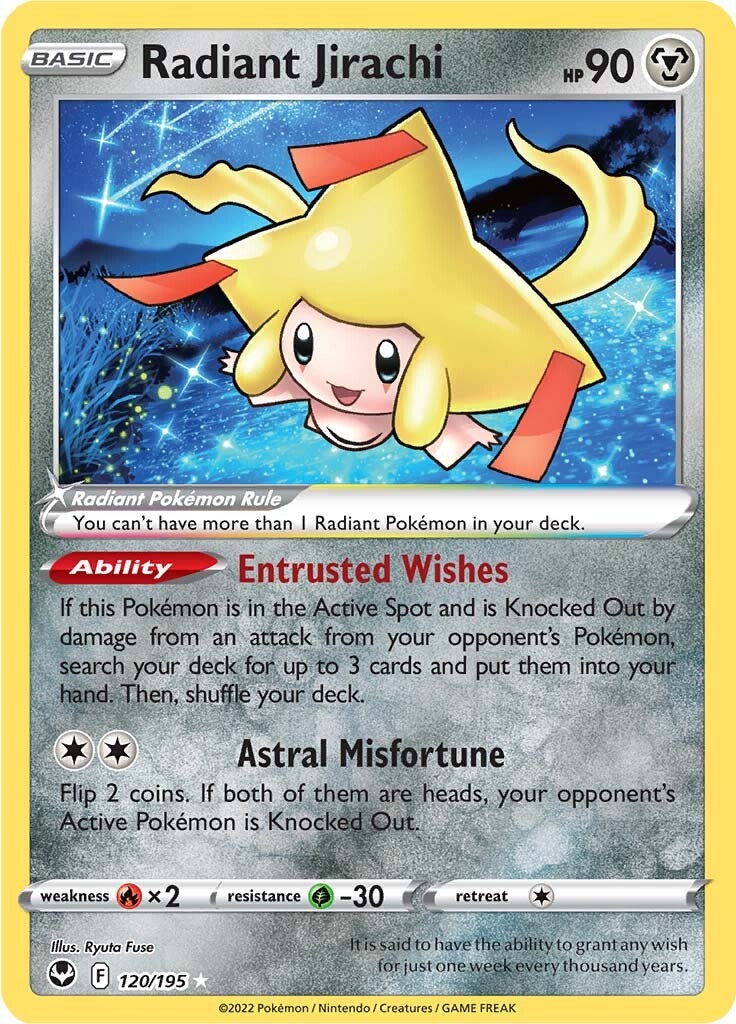 Radiant Jirachi (120/195) [Sword & Shield: Silver Tempest] | Exor Games Dartmouth