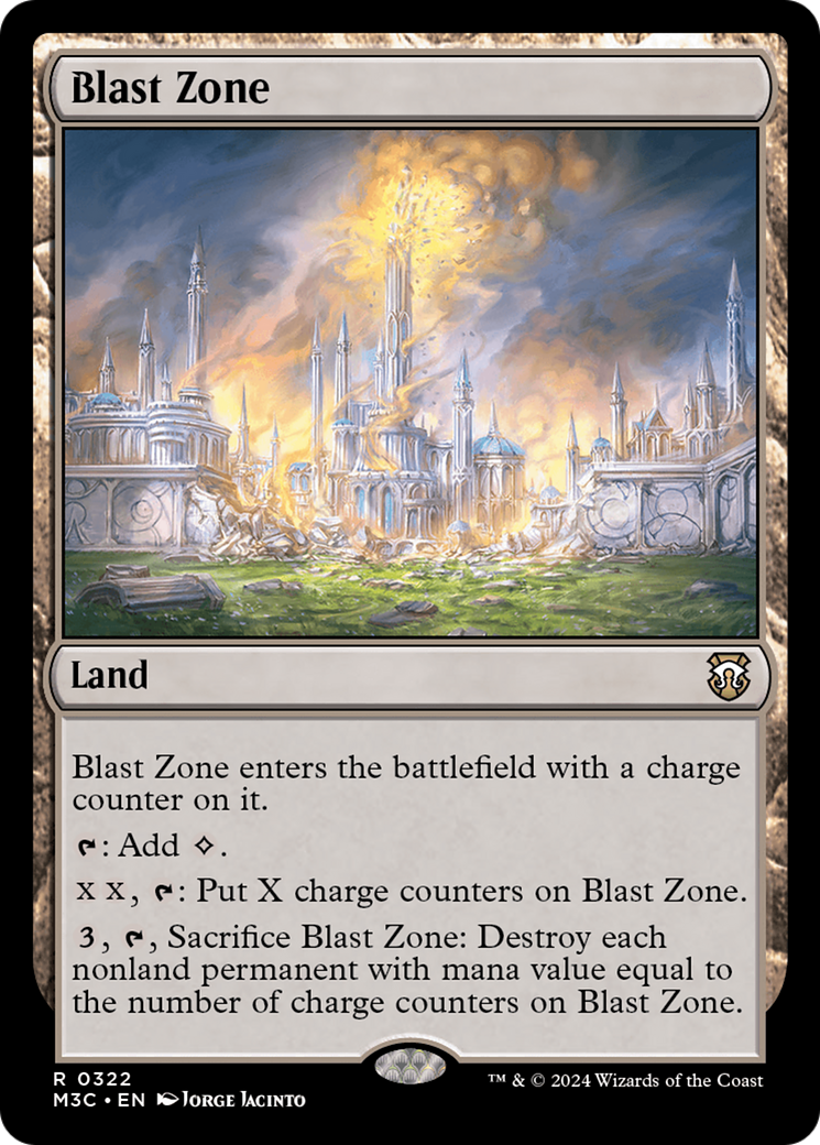 Blast Zone (Ripple Foil) [Modern Horizons 3 Commander] | Exor Games Dartmouth