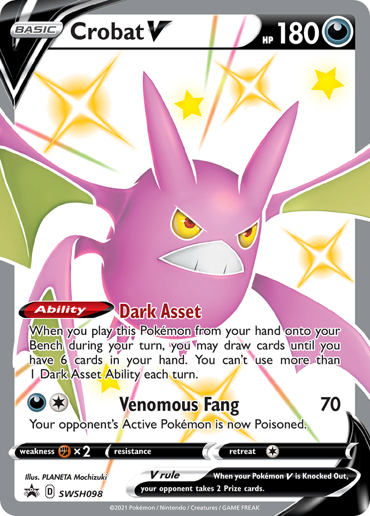 Crobat V (SWSH098) [Sword & Shield: Black Star Promos] | Exor Games Dartmouth