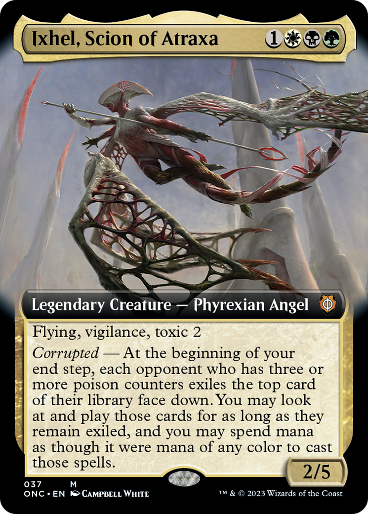 Ixhel, Scion of Atraxa (Extended Art) [Phyrexia: All Will Be One Commander] | Exor Games Dartmouth