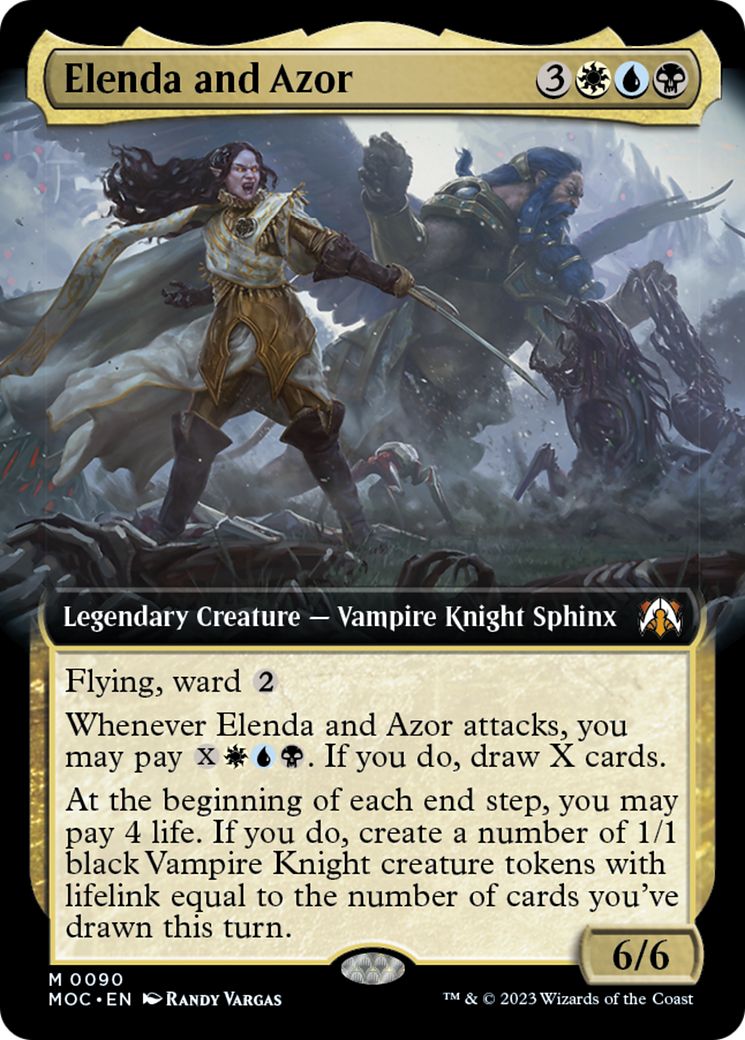 Elenda and Azor (Extended Art) [March of the Machine Commander] | Exor Games Dartmouth
