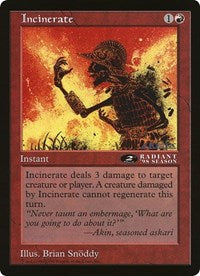 Incinerate (Oversized) [Oversize Cards] | Exor Games Dartmouth
