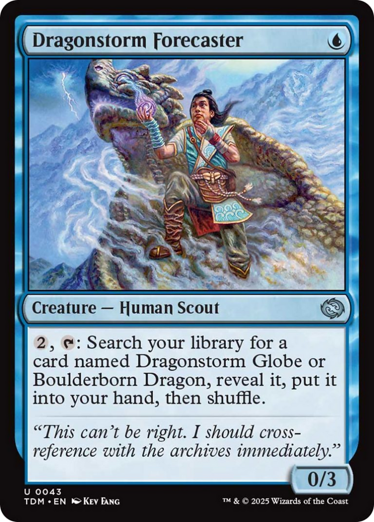 Dragonstorm Forecaster [Tarkir: Dragonstorm] | Exor Games Dartmouth