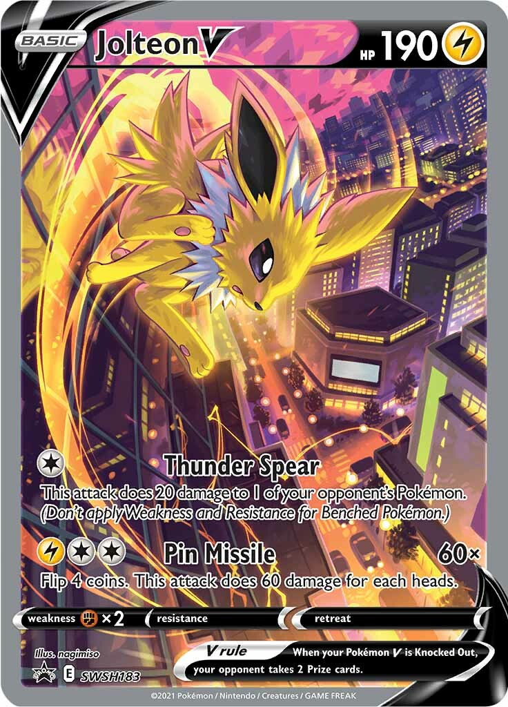 Jolteon V (SWSH183) [Sword & Shield: Black Star Promos] | Exor Games Dartmouth