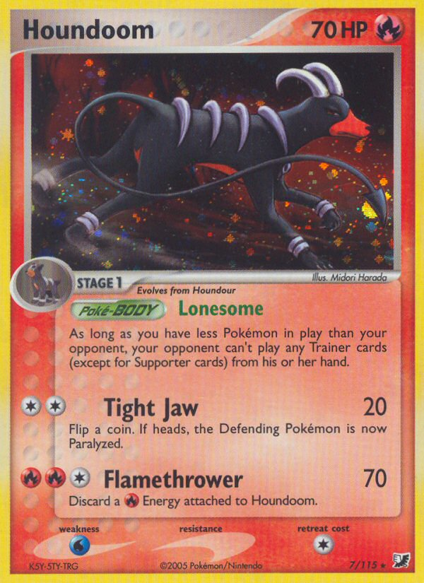 Houndoom (7/115) [EX: Unseen Forces] | Exor Games Dartmouth