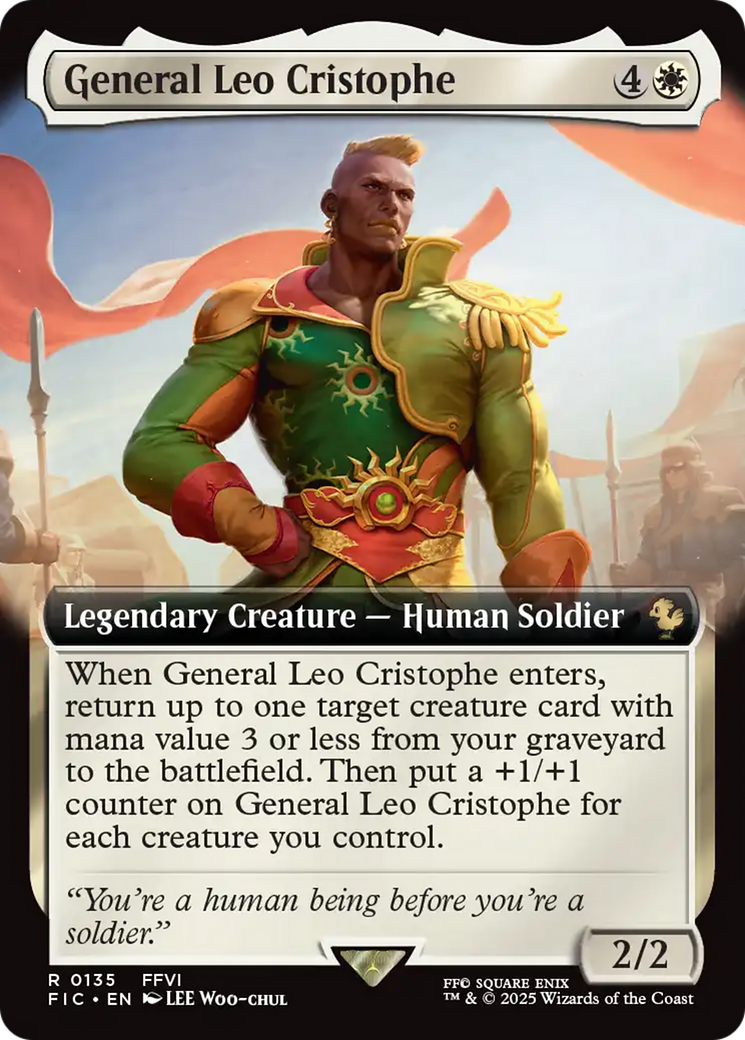 General Leo Cristophe (Extended Art) [FINAL FANTASY Commander] | Exor Games Dartmouth