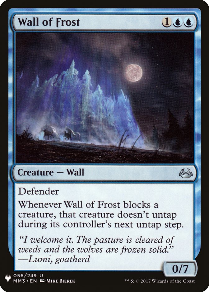 Wall of Frost [Mystery Booster] | Exor Games Dartmouth