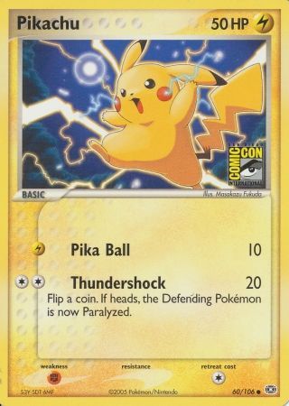 Pikachu (60/106) (2005 San Diego Comic Con) [Miscellaneous Cards] | Exor Games Dartmouth