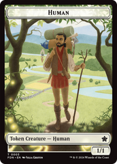 Copy // Human Double-Sided Token [Foundations Tokens] | Exor Games Dartmouth